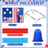 2 in 1 Bean Bag Toss with 12 Bean Bags for Boys Girls, Outdoor Games Cornhole Game Set for Activities