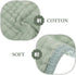 MUELODSIC 6-Layer 2550cm Set 6 Cotton Towels Muslin Burp Cloths Soft Washcloths for Newborns Dark Green of for Bathing