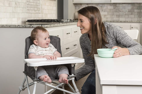 Regalo My High Chair, Portable Travel Fold & Go Highchair, Indoor and Outdoor, Bonus Kit, Includes Tray with Cup Holder