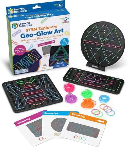 Learning Resources STEM Explorers Geo-Glow Art Kit - Glow in The Dark