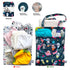 2PCS FLOCK THREE Bundle Wet Dry Bag Waterproof Tote Reusable Wet Clothes Baby Diapers Stroller Swimsuit Travel Small