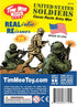 TimMee Plastic Army Men - OD Green vs Tan, 48pc Toy Soldier Figures, Made in USA