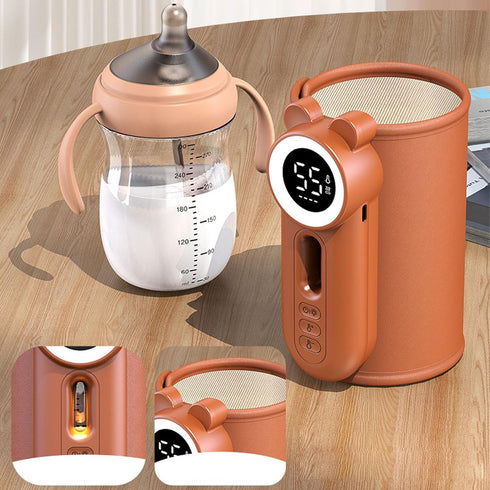 Fafeicy Baby Bottle Warmer,Constant Temperature Heating Baby Milk Heater with Digital LED Display for Home