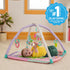 5 0-36 Bright Starts Wild Wiggles Sweet Safari Foldaway Baby Play Gym & Mat, Foldable with Removable Toys