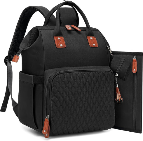Diaper Bag Backpack for Baby Girl Boy Travel, Unisex Design with Pacifier