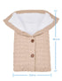 Cozy Khaki Unisex Infant Swaddle Blankets - Thick Fleece Knit for Boys & Girls