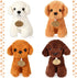 4 Pcs Cute Dog Stuffed Animal Toy, 7 Inch Plush Puppy Stuffed Animal for Boys and Girls, Party Decorations, Birthday