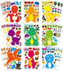 27 Pieces Make Your Own Dinosaur Stickers, DIY Craft Stickers for Kids Toddlers with Dinosaur System