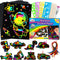 ZMLM Scratch Paper Art Set for Kids, Rainbow Magic Scratch Off Craft Supplies for Birthday Party Gifts
