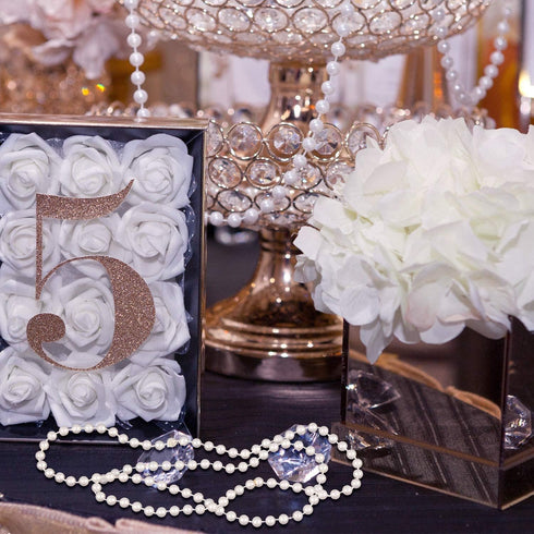 Hicarer 24 Pcs White Faux Pearl Necklaces, Bulk White Beaded Necklaces 31.5 Inch for Women Girls