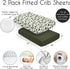 2-Piece Set Sweet Jojo Designs Baby Crib Sheets (Green Woodland Tree) for Boys or Girls, Infant Nursery, Toddler Room
