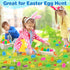 200 Pack C2 Prefilled Easter Eggs with Assorted Toys, Easter Theme Surprise Eggs for Basket Stuffers/ Fillers, Filling