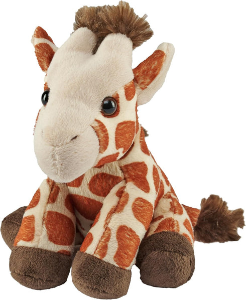 Wild Republic Pocketkins Eco Giraffe, Stuffed Animal, 5 Inches, Plush Toy, Made from Recycled Materials, Eco Friendly