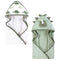 Hudson Baby Infant Boy Cotton Animal Face Hooded Towel, Neutral Dino World,