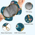 PYBUG Soccer Round Pacifier Storage Case, Polyester & TPU Lined with Hook Buckle, Pacifier Container Box for Baby