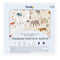 TotAha Jungle Animal Cradle Sheets Fitted 18 x 36, Buttery Soft Bassinet