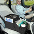 COOLBEBE Car Seat Organizer, Backseat Car Organizer with Cup Holders for Kids and Adults Travel, Cooler Compartment