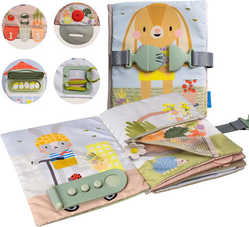 Taf Toys Busy Book for Toddlers 1-3 - Montessori Activity Book with