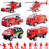 14 Pcs Fire Truck Toy Set, Mini Die-cast Fire Engine Car, Emergency Vehicle Playset for Kids