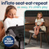 Hiccapop NeoBoost Inflatable Toddler Booster Seat for Dining Table Portable, Quick-Inflate Design Anti-Slip Base