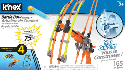K'NEX K-Force Battle Bow Build and Blast Set - Blue, for Ages 8-15