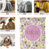 CADE 60x80 Inches Baby Girl Blanket Personalized Name Baby Swaddle Blanket Newborn Custom Baby Blanket Soft Receiving