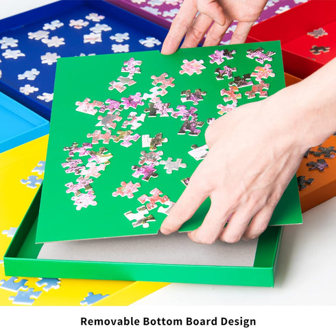 Tektalk Stackable Puzzle Sorting Trays - Accessory for Puzzles up to 1500 Pieces