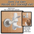 3 Pack Door Lever Baby Safety Lock, Child Proof Door Handle Lock with 3M Adhesive for Baby Proofing