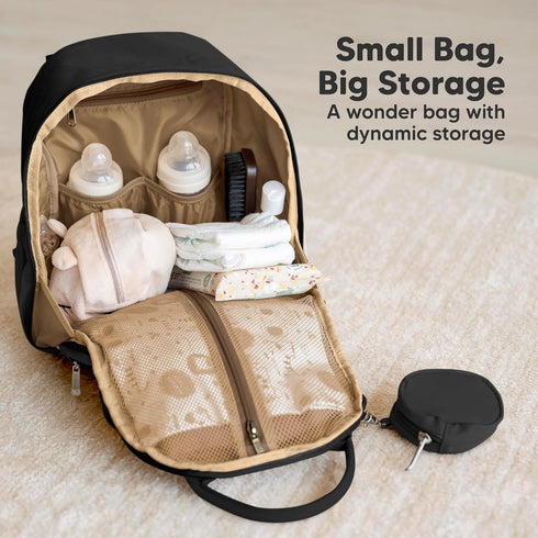 Backpack Packs, 12L KeaBabies Diaper Bag - Small Multifunctional Travel Diaper Back Maternity Baby Changing Bags
