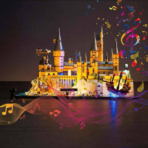 VONADO Light for Lego Hogwarts Castle 76419 - Music Version Creative Lighting Set Accessories for Fans