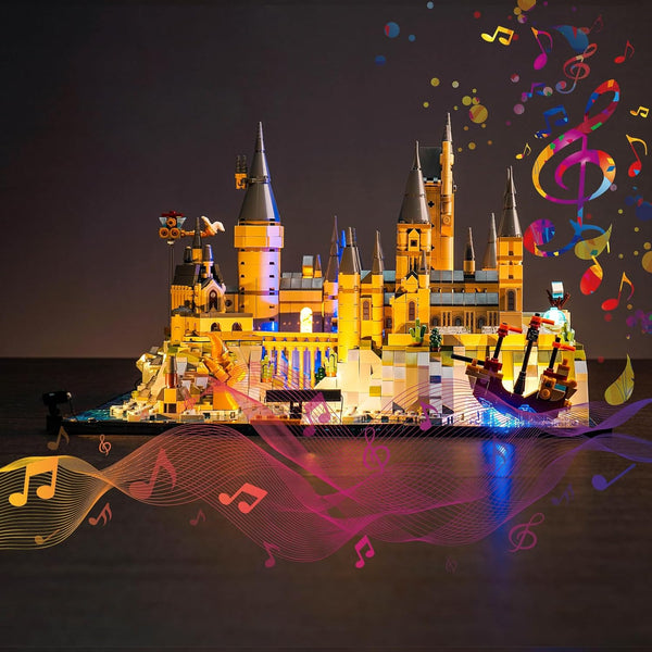 VONADO Light for Lego Hogwarts Castle 76419 - Music Version Creative Lighting Set Accessories for Fans