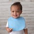 Neat Solutions 10 Pack Water Resistant Bib Set in Blue/Grey Assorted, 10 Count, 0+ Months