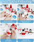 16 Pack Snowman Kit, Build a Snowman Craft Kit for Kids, Christmas Craft Creative Air Dry Clay Modeling Dough Crafts