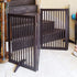WELLAND Support Feet for 360 Degree Configurable Gate Collection, Espresso, A Pair
