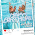20'' Summer Shappy Happy Birthday Pool Large Floating Letter Balloons with Adhesive Dots Inflatable Pool Decorations