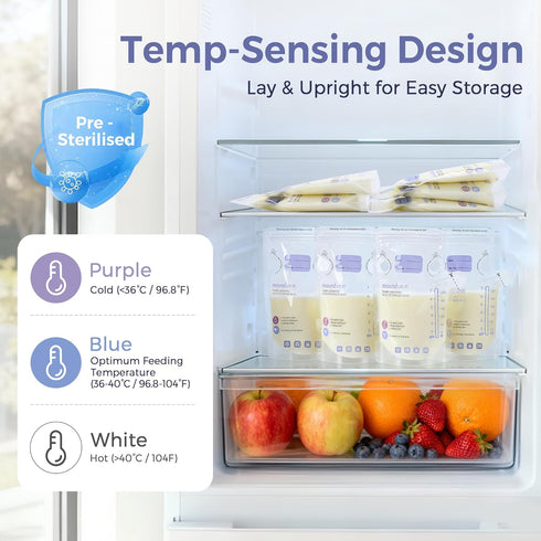 60-Piece Set 50 Packs Breastfeeding Care Kit for Nursing Moms, Complete Gift with Milk Collector, Storage Bags