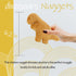 Dino Chicken Nugget Plush Pillow Stuffed Toy, Realistic Fun Fried Chicken Nuggets Gift for Boys and Girls (Mini