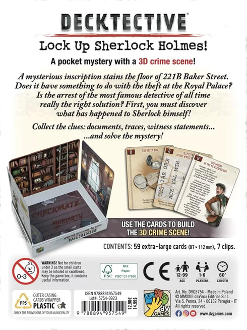 DV Games Decktective: Lock Up Sherlock Holmes Strategy Game