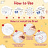 Commandments 24 Sets 10 Commandments COcnny Ten Coloring Craft - Color Your Own Religious Art Wheel Kit for Kids, DIY