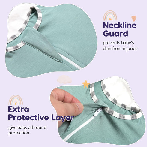 3-6 2-Way Summer, 95% 5% PuppyPaws Baby Sleep Sack, Transition Swaddle, Sleep Sack Months, Wearable Blanket Baby