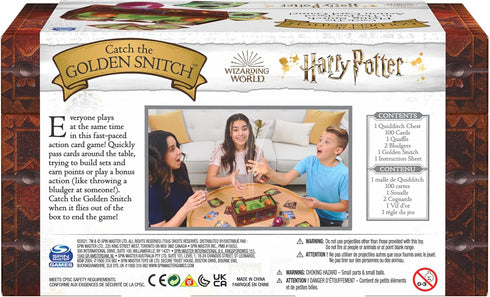 Harry Potter Catch The Golden Snitch - Quidditch Board Game for Witches, Wizards, and Muggles, Family Game Ages 8+