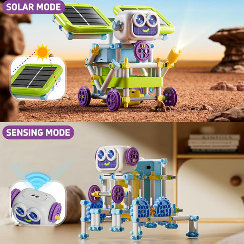 8-13 36-in-1 434 SMILESSKIDDO STEM Toys for Kids Years Old, Robotics Kit with Solar Power & Sensors, Pieces Learning