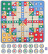 NUOBESTY Flying Chess Playmat - Educational Flying Checker Board Game Carpet for Kids