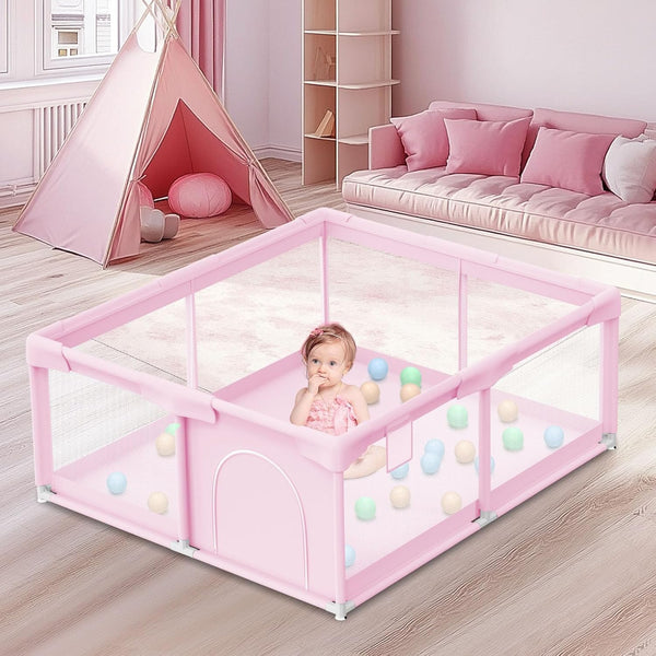besuhot Baby Playpen for Toddler, Playpen for Babies 50" 50" Baby Fence Playards,