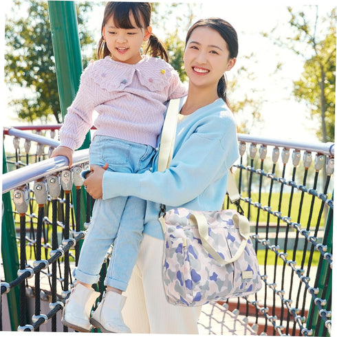 Ergonomic Diaper Travel Bag for Moms with Wide Opening