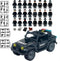 Toysvill SWAT Military Police Building Block Set for Kids, SUV + Soldiers Minifigures (24 PCS) with Weapons
