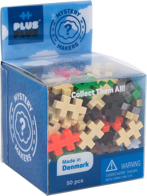 PLUS PLUS Set of 3 Mystery Makers, Robots, Bundle 1, Construction Building STEM Toy, Interlocking Mini Puzzle Blocks