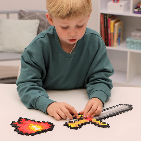 PLUS PLUS Puzzle by Number, 250 Piece Adventure Construction Building Toy, Interlocking Mini Blocks for Kids