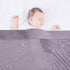 Baby Blanket for Boys Girls, Soft Minky with Double Layer Dotted Backing, Star and Moon Printed, 30 x 40 Inch Receiving