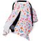 Metplus 2 in 1 Flowers Baby Car Seat Cover, Car Seat Canopy